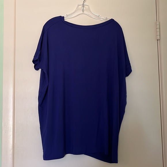 Piko Purple V Neck Tee - Picture 4 of 4